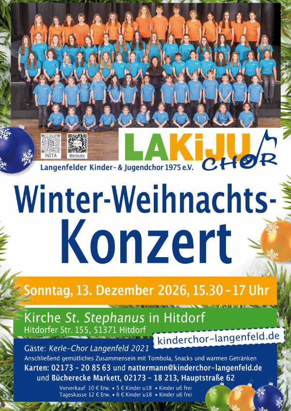 Plakat Weihnachtskonzert